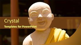  Presentation with thailand - Slides consisting of thailand-wat-bang-phra background and a tawny brown colored foreground