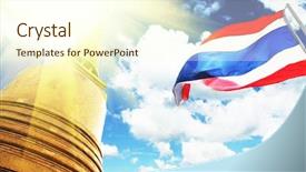  Presentation with thailand - Audience pleasing presentation consisting of thailand backdrop and a cream colored foreground