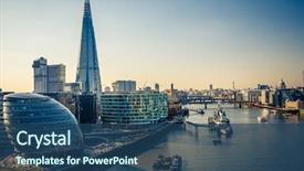  Presentation with london - Amazing slides having thames and london city backdrop and a ocean colored foreground