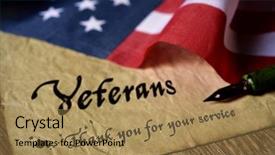  Presentation with memorial service - Slides with than you for your service background and a coral colored foreground