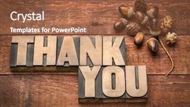  Presentation with barn wood - Slide set consisting of than you phrase in vintage background and a red colored foreground