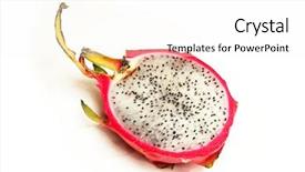  Presentation with dragon fruit - Presentation theme consisting of thanh - dragon-fruit background and a white colored foreground
