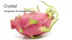  Presentation with pitahaya - Slides featuring thanh - fresh pitahaya on white background background and a white colored foreground