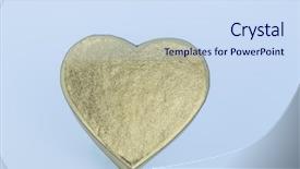  Presentation with attention - Amazing slide deck having thank attention - box heart shape backdrop and a sky blue colored foreground