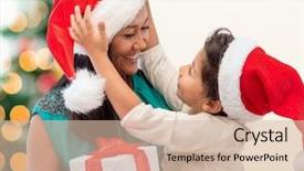  Presentation with kittens christmas holiday red christmas - Amazing slide deck having thank giving - holidays presents christmas x-mas concept backdrop and a  colored foreground