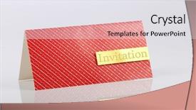  Presentation with greeting card - Colorful PPT theme enhanced with thank gold - anniversary greeting card backdrop and a  colored foreground