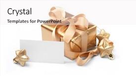  Presentation with thank - Beautiful presentation featuring thank gold - beautiful gift with a note backdrop and a  colored foreground