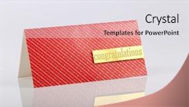  Presentation with congratulations - PPT layouts with thank gold - congratulations greeting card background and a  colored foreground