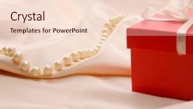  Presentation with gold red - Colorful slides enhanced with thank gold - gift on red silk satin backdrop and a lemonade colored foreground