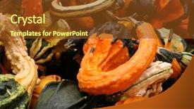  Presentation with squash sport - Slide set having thank gold - gourds and squash background and a  colored foreground