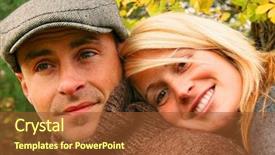  Presentation with thank - Slides featuring thank gold - young couple in love background and a  colored foreground