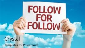  Presentation with sky - Presentation enhanced with midia how get more - follow for follow card background and a arctic colored foreground