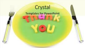  Presentation with white plate - PPT theme enhanced with thank questions - plate with inscription isolated background and a blonde colored foreground