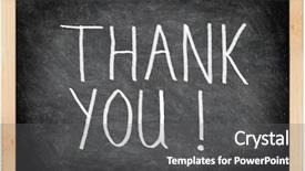  Presentation with thank - PPT theme featuring thank you blackboard sign thank background and a gray colored foreground