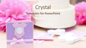  Presentation with baby shower - Amazing presentation design having thank you card for baby backdrop and a sky blue colored foreground