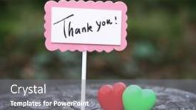  Presentation with thank - Presentation design consisting of thank-you-for-the-tag background and a gray colored foreground