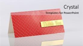  Presentation with greeting card - Slide deck enhanced with thank you greeting card background and a white colored foreground