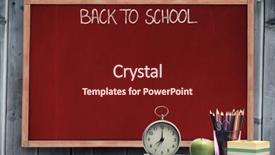  Presentation with thank you for your service - PPT theme enhanced with thank you message against blackboard background and a tawny brown colored foreground