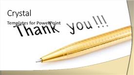  Presentation with thank - Audience pleasing PPT theme consisting of thank you message and pen backdrop and a white colored foreground