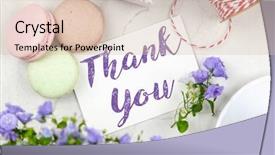  Presentation with thank - Cool new slides with thank you note backdrop and a lemonade colored foreground