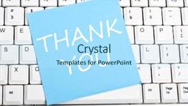  Presentation with thank - Theme enhanced with thank you note background and a arctic colored foreground