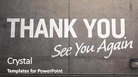  Presentation with thank - Presentation enhanced with thank you see you again background and a gray colored foreground