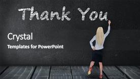  Presentation with thank - PPT layouts with thank you text write background and a dark gray colored foreground
