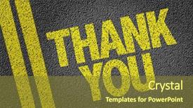  Presentation with sponsor - PPT layouts having thank you background and a tawny brown colored foreground