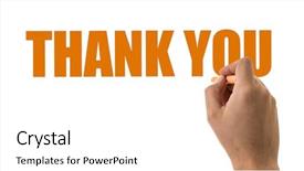  Presentation with thank - Beautiful theme featuring thank you backdrop and a white colored foreground