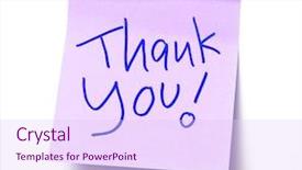  Presentation with thank - Slides with thank you background and a sky blue colored foreground