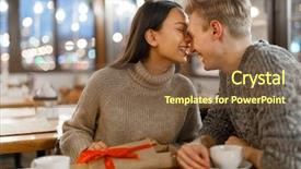  Presentation with thank - Theme consisting of thanks for present background and a  colored foreground