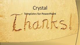  Presentation with designs - Colorful PPT layouts enhanced with thanks handwritten in sand backdrop and a blonde colored foreground