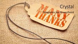  Presentation with price - Audience pleasing presentation theme consisting of thanks sign - a paper price backdrop and a coral colored foreground