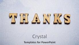  Presentation with colored - Slide deck having thanks-word-in-a-colored background and a sky blue colored foreground