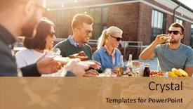  Presentation with people concept surgeon in mask - PPT theme featuring thanksgiving - leisure and people concept background and a coral colored foreground