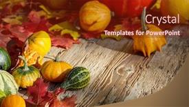  Presentation with fall leaves - PPT theme consisting of thanksgiving-autumn-fall-background background and a  colored foreground