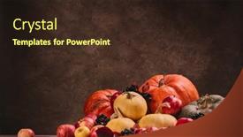  Presentation with halloween pumpkins thanksgiving day - Presentation theme with thanksgiving-background-festive-still-life background and a wine colored foreground