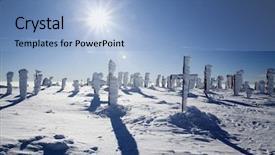  Presentation with thanksgiving - Cool new presentation with thanksgiving bible - frozen crosses in winter landscape backdrop and a light blue colored foreground