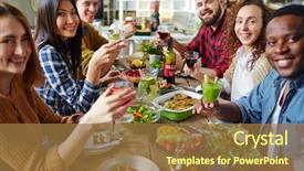  Presentation with thanksgiving - Presentation consisting of thanksgiving booze background and a coral colored foreground