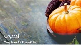  Presentation with thanksgiving - Theme with thanksgiving borders - autumn concept with seasonal fruits background and a gray colored foreground