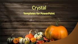 Presentation with thanksgiving - Colorful PPT theme enhanced with thanksgiving day autumnal still life backdrop and a tawny brown colored foreground