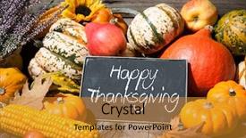  Presentation with halloween pumpkins thanksgiving day - Cool new theme with thanksgiving day autumnal still life backdrop and a gold colored foreground