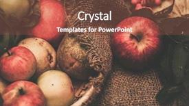  Presentation with thanksgiving - Beautiful presentation theme featuring thanksgiving day autumnal still life backdrop and a tawny brown colored foreground