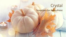  Presentation with thanksgiving dinner - Slides having thanksgiving dinner holiday served table background and a lemonade colored foreground