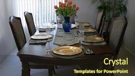  Presentation with thanksgiving dinner - Colorful PPT theme enhanced with rocks big pile - thanksgiving dinner table backdrop and a wine colored foreground