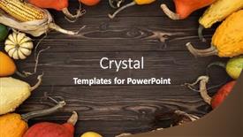  Presentation with thanksgiving - Presentation theme enhanced with thanksgiving-holiday-background-with-decorative background and a tawny brown colored foreground