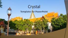  Presentation with chiang mai - Amazing presentation theme having that doi suthep buddhist temple backdrop and a light blue colored foreground