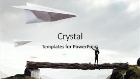  Presentation with freedom - Presentation design featuring that feeling of freedom mixed background and a  colored foreground