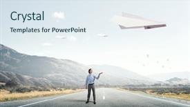  Presentation with modern medicine cardiology concept mixed - Audience pleasing slide set consisting of that feeling of freedom mixed backdrop and a sky blue colored foreground