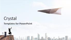  Presentation with freedom - Presentation design featuring that feeling of freedom mixed background and a  colored foreground